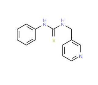 N-phenyl-N&prime;-(pyridin-3-ylmethyl)thiourea - chemical structure image