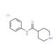 N-phenylpiperidine-4-carboxamide hydrochloride (CAS 73415-85-7) - chemical structure image