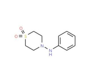 N-Phenylthiomorpholin-4-amine 1,1-dioxide - chemical structure image