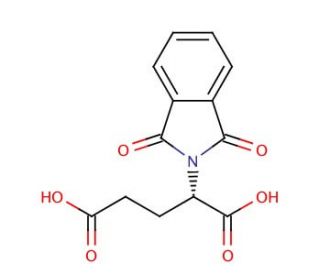N-Phthaloyl-L-glutamic acid (CAS 340-90-9) - chemical structure image
