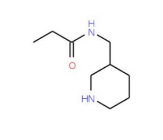 N-Piperidin-3-ylmethyl-propionamide (CAS 886507-05-7) - chemical structure image