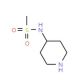 N-piperidin-4-ylmethanesulfonamide (CAS 70724-72-0) - chemical structure image