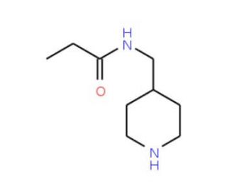 N-Piperidin-4-ylmethyl-propionamide - chemical structure image