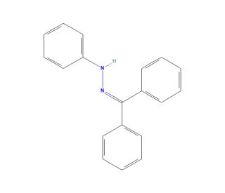N&prime;-(Benzhydrylidene)-N-phenylhydrazine (CAS 574-61-8) - chemical structure image