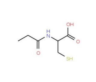 N-Propionyl-L-cysteine (CAS 2885-79-2) - chemical structure image