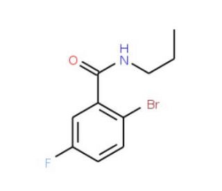 N-Propyl 2-bromo-5-fluorobenzamide (CAS 951884-10-9) - chemical structure image