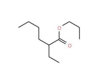 n-Propyl 2-ethylhexanoate (CAS 172354-89-1) - chemical structure image