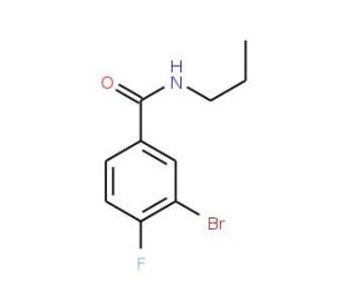 N-Propyl 3-bromo-4-fluorobenzamide (CAS 1065074-04-5) - chemical structure image