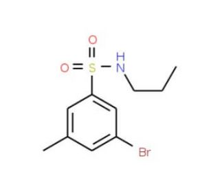 N-Propyl 3-bromo-5-methylbenzenesulfonamide (CAS 1020252-89-4) - chemical structure image