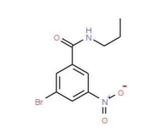 N-Propyl 3-bromo-5-nitrobenzamide (CAS 929000-38-4) - chemical structure image