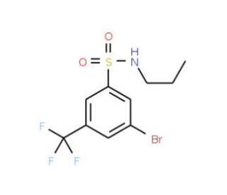 N-Propyl 3-bromo-5-trifluoromethylbenzenesulfonamide (CAS 951884-67-6) - chemical structure image