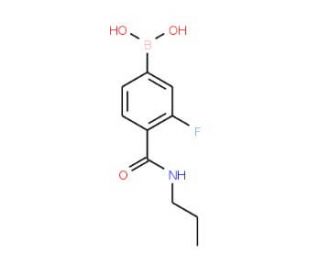 N-Propyl 4-borono-2-fluorobenzamide (CAS 874289-15-3) - chemical structure image
