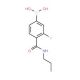 N-Propyl 4-borono-2-fluorobenzamide (CAS 874289-15-3) - chemical structure image