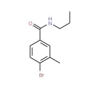 N-Propyl 4-bromo-3-methylbenzamide (CAS 1020252-79-2) - chemical structure image