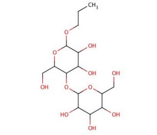 n-Propyl &beta;-lactoside (CAS 98302-29-5) - chemical structure image
