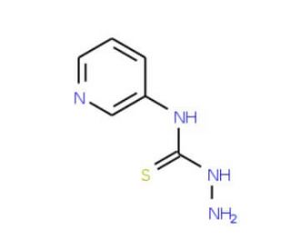 N-pyridin-3-ylhydrazinecarbothioamide (CAS 34955-25-4) - chemical structure image