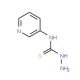 N-pyridin-3-ylhydrazinecarbothioamide (CAS 34955-25-4) - chemical structure image
