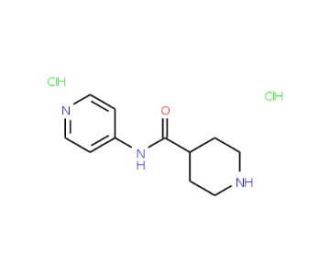 N-pyridin-4-ylpiperidine-4-carboxamide dihydrochloride (CAS 110105-33-4) - chemical structure image