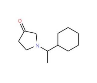 N-(S)-1-(1-Phenylethyl)-3-pyrrolidinone - chemical structure image
