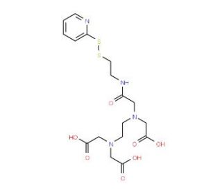 N-[S-(2-Pyridylthio)cysteaminyl]ethylenediamine-N,N,N&prime;,N&prime;-tetraacetic Acid, Monoamide (CAS 143541-95-1) - chemical structure