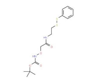 N-[S-(2-Pyridylthioethyl)-t-Boc-aminooxyacetamide - chemical structure image