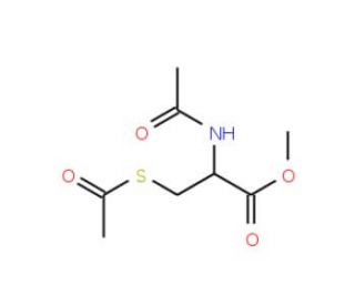 N,S-Diacetyl-L-cysteine methyl ester (CAS 19547-88-7) - chemical structure image