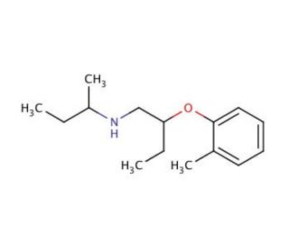 N-(sec-Butyl)-2-(2-methylphenoxy)-1-butanamine - chemical structure image