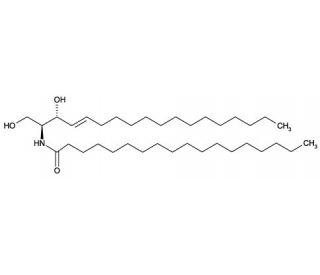 N-Stearoyl-D-Sphingosine (CAS 2304-81-6) - chemical structure image