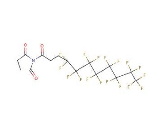 N-Succinimidyl 3-(perfluorooctyl)propionate (CAS 852527-45-8) - chemical structure image