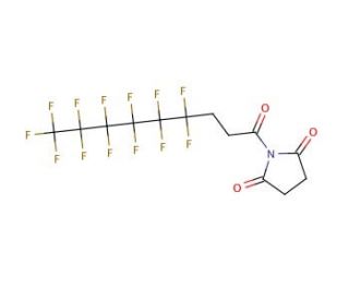 N-Succinimidyl 4,4,5,5,6,6,7,7,8,8,9,9,9-tridecafluorononanoate (CAS 932710-51-5) - chemical structure image