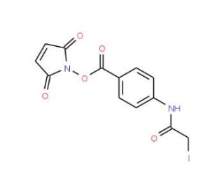 N-Succinimidyl (4-iodoacetyl)aminobenzoate - chemical structure image