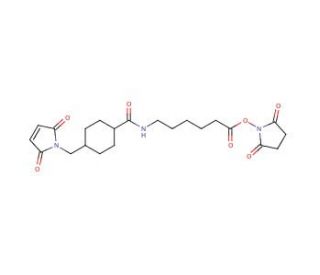 N-Succinimidyl 6-[[4-(Maleimidomethyl)cyclohexyl]carboxamido] Caproate (CAS 125559-00-4) - chemical structure image