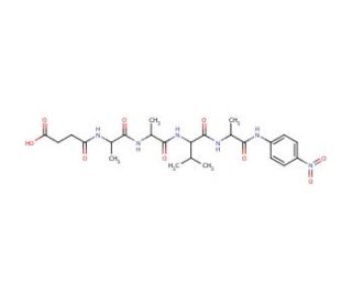 N-Succinyl-Ala-Ala-Val-Ala p-nitroanilide (CAS 108322-03-8) - chemical structure image
