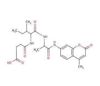 N-Succinyl-Ile-Ala-7-amido-4-methylcoumarin (CAS 126103-95-5) - chemical structure image