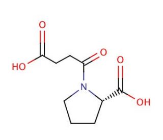 N-Succinyl-L-proline (CAS 63250-32-8) - chemical structure image