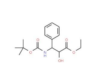 N-(t-Boc)-3-phenyl Isoserine Ethyl Ester (CAS 143527-75-7) - chemical structure image
