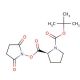 N-t-Boc-L-proline-N-hydroxysuccinimide Ester (CAS 3392-10-7) - chemical structure image