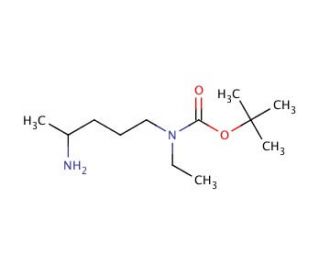 N-(t-Boc)-N-ethyl-4-aminopentylamine (CAS 887353-45-9) - chemical structure image