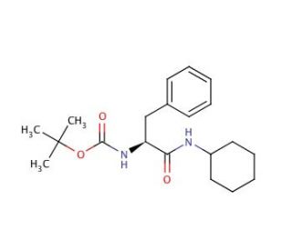 N-t-Boc-phenylalanine Cyclohexylamide (CAS 169566-77-2) - chemical structure image