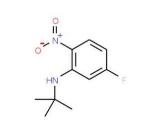 N-t-Butyl-5-fluoro-2-nitroaniline (CAS 1133115-34-0) - chemical structure image