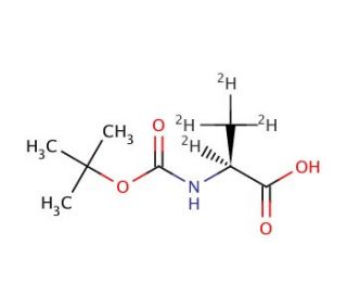 N-tert-Boc-L-alanine-D4 (CAS 714964-61-1) - chemical structure image
