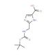 N-tert-Butoxycarbonyl-2-aminomethyl-imidazole-4-carboxylic acid (CAS 867340-37-2) - chemical structure image