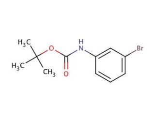 N-(tert-Butoxycarbonyl)-3-bromoaniline (CAS 25216-74-4) - chemical structure image