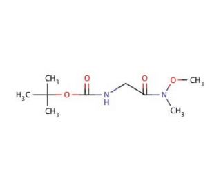 N-(tert-Butoxycarbonyl)glycine N&prime;-methoxy-N&prime;-methylamide (CAS 121505-93-9) - chemical structure image