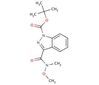 N-tert-Butoxyl-3-indazole-carbonyl-N-methoxy-N-methylcarboxiamide - chemical structure image