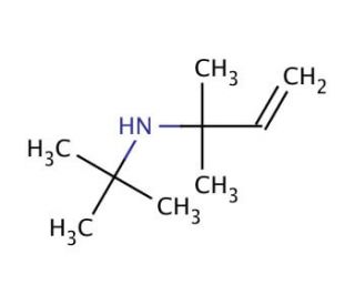 N-tert-Butyl-1,1-dimethylallylamine (CAS 40137-02-8) - chemical structure image
