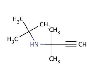N-tert-Butyl-1,1-dimethylpropargylamine (CAS 1118-17-8) - chemical structure image