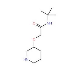 N-tert-Butyl-2-(3-piperidinyloxy)acetamide - chemical structure image
