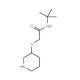N-tert-Butyl-2-(3-piperidinyloxy)acetamide - chemical structure image