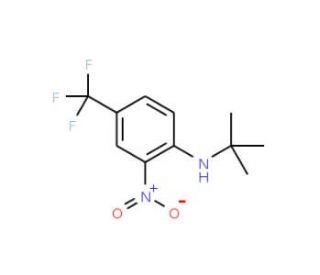 N-tert-Butyl-2-nitro-4-(trifluoromethyl)aniline (CAS 247113-96-8) - chemical structure image